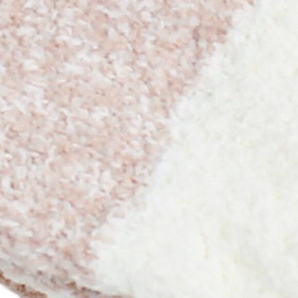 Halston Women's Plush Short Socks 3 Pairs Soft Blush Mauve Pink & Cream NEW - Picture 7 of 7